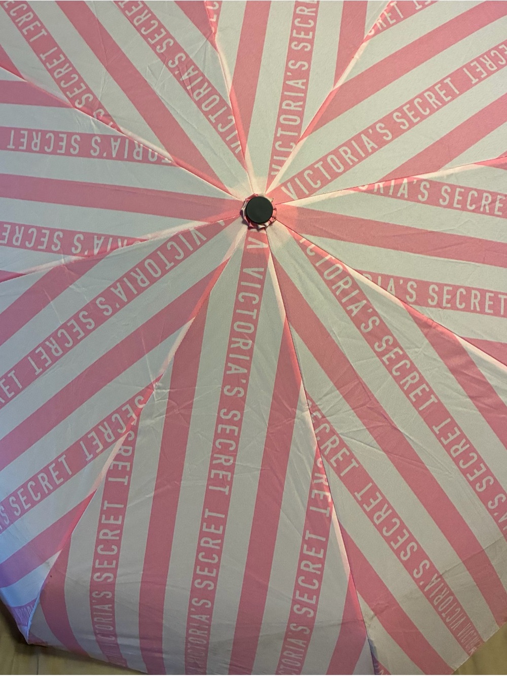 Victoria's Secret Pink & White Striped Party Umbrella Canopy